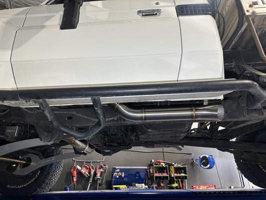 VDJ79 Series Landcruiser Single Cab (Pre DPF) 4 Inch Stainless Exhaust