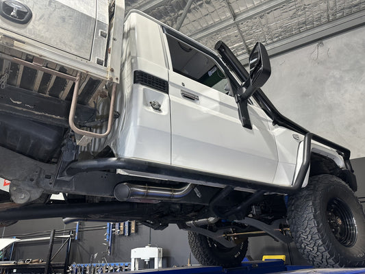 VDJ79 Series Landcruiser Single Cab (Pre DPF) 4 Inch Stainless Exhaust